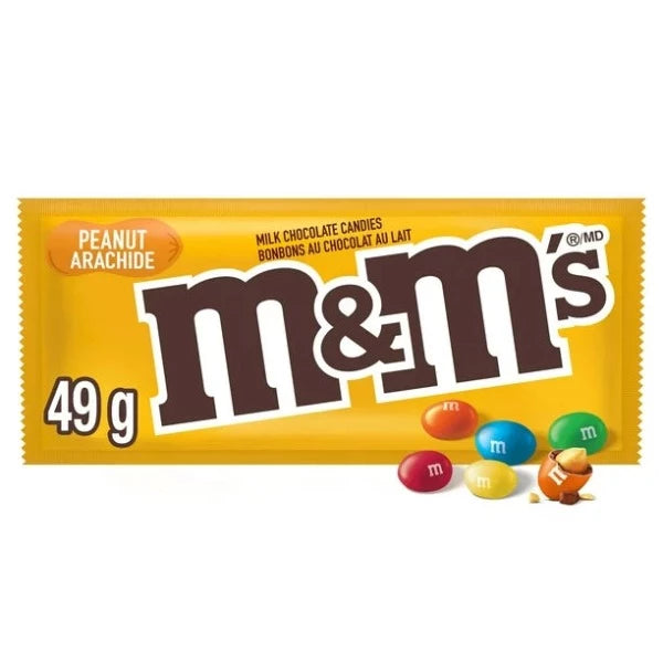 M&M Peanut Milk Chocolate Candies 49g