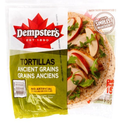 Dempsters Ancient Grains Tortilla FROZEN 15ct