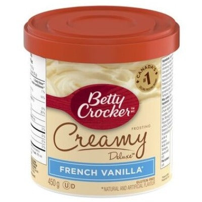 Betty Crocker Creamy Deluxe French Vanilla Frosting 450g