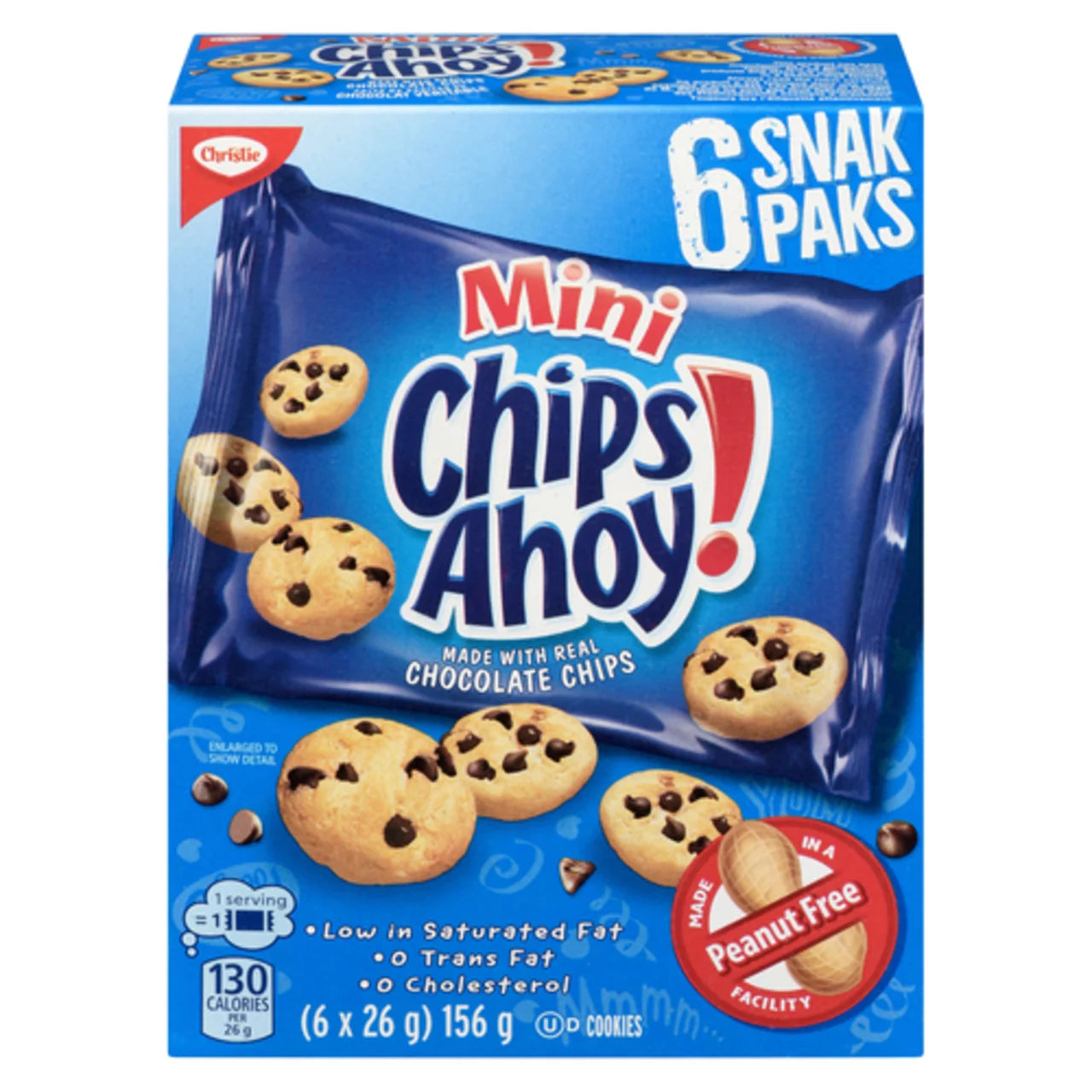 Christie Mini Chips Ahoy Cookies 6x26g