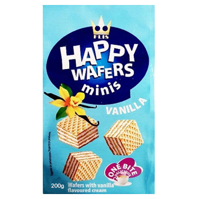 *Flis Happy Wafers Vanilla Minis 200g