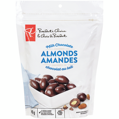 Presidents Choice Milk Chocolate Covered Almonds