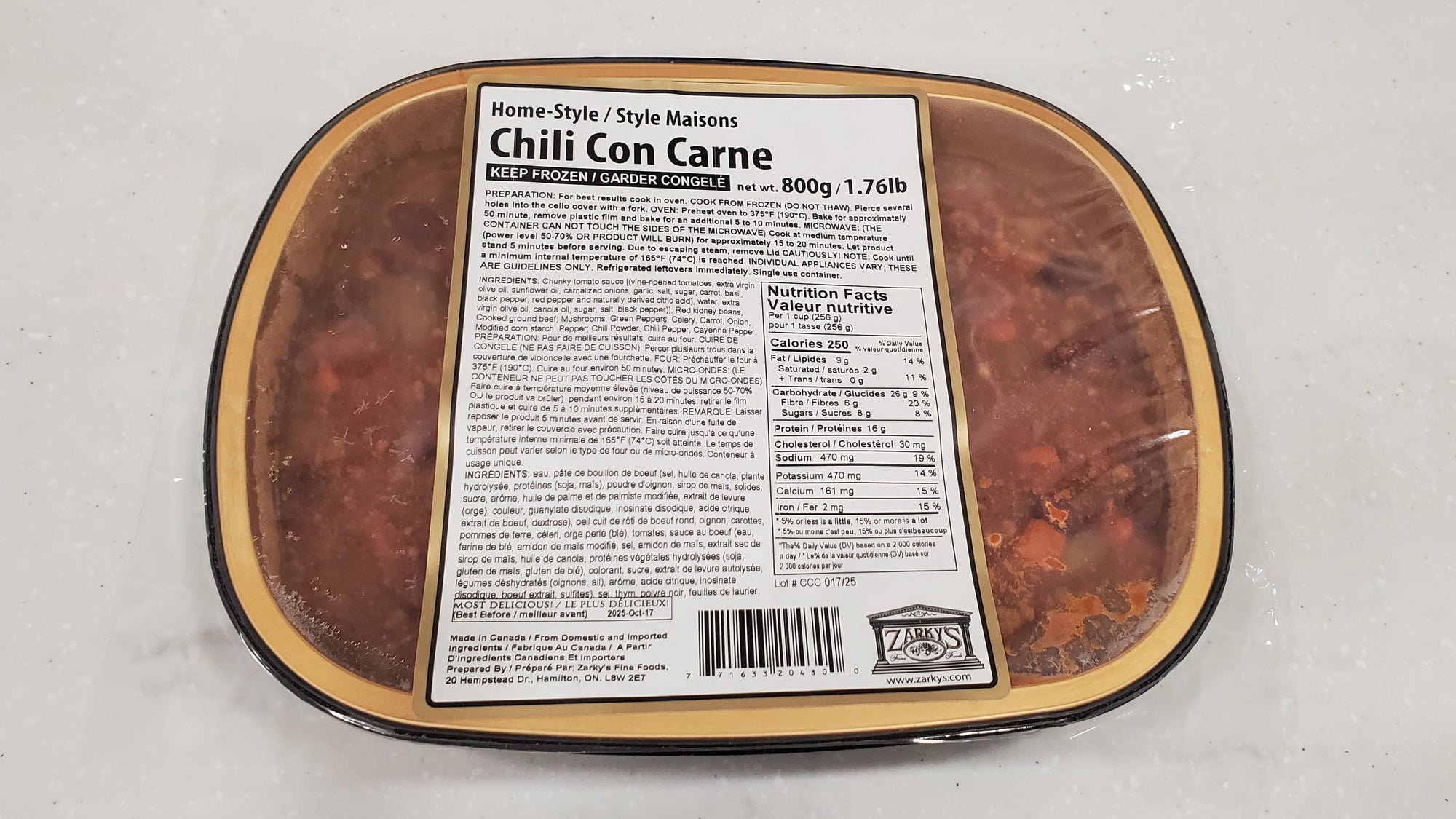 Zarky's Chili Con Carne 800g