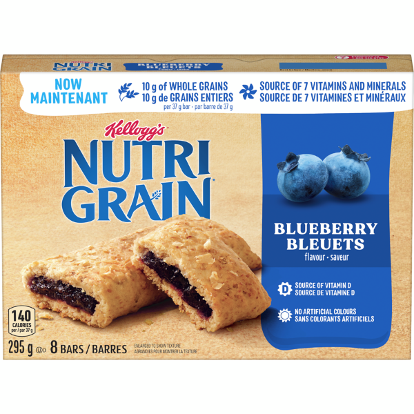 Kellogg's Blueberry Nutrigrain Bar 8ct 295g