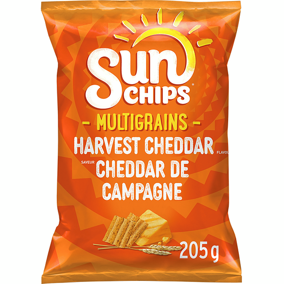 Sun Chips Harvest Cheddar Multigrain Snacks 205g