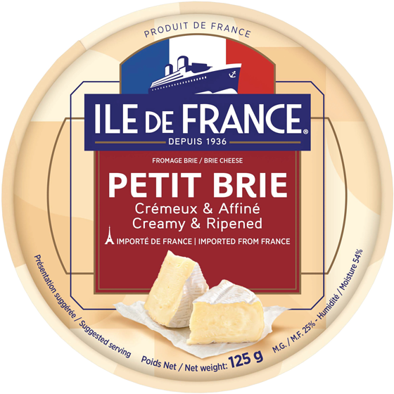 Ile De France Petite Brie Cheese 125g