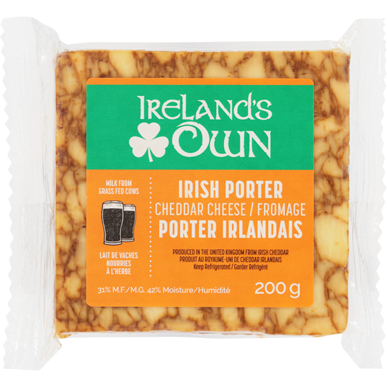 Ireland's Own Irish Porter Cheddar Cheese 200g