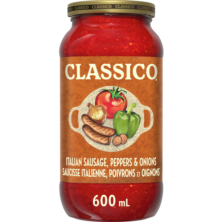 Classico Di Basilicata Italian Sausage Peppers & Onions Pasta Sauce 600ml