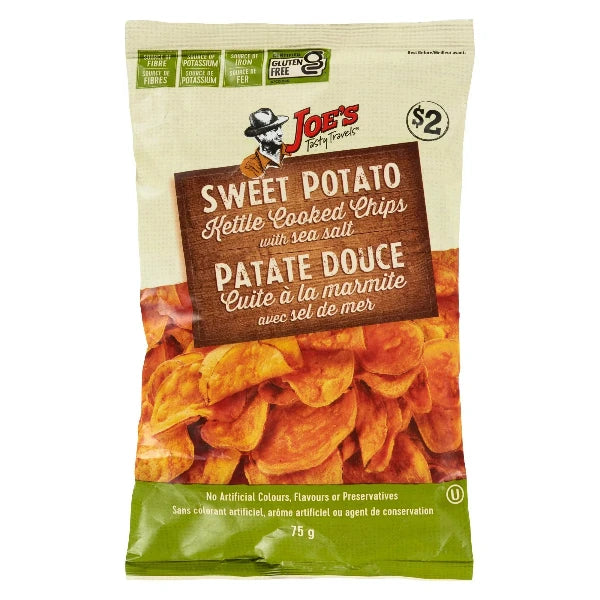 Joe's Kettle Cooked Sweet Potato Chips 75g