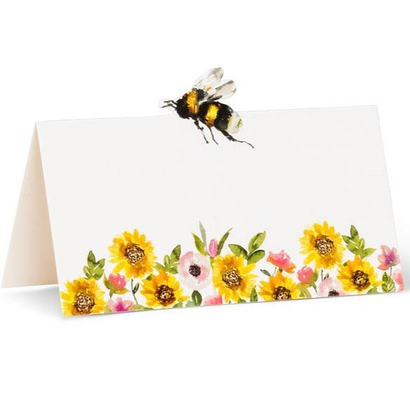 Abbott Sunflower & Bees Placecards 12ct