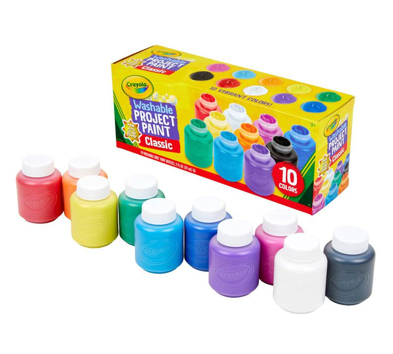 Crayola Washable Paint 10 Colors 59ml Ea