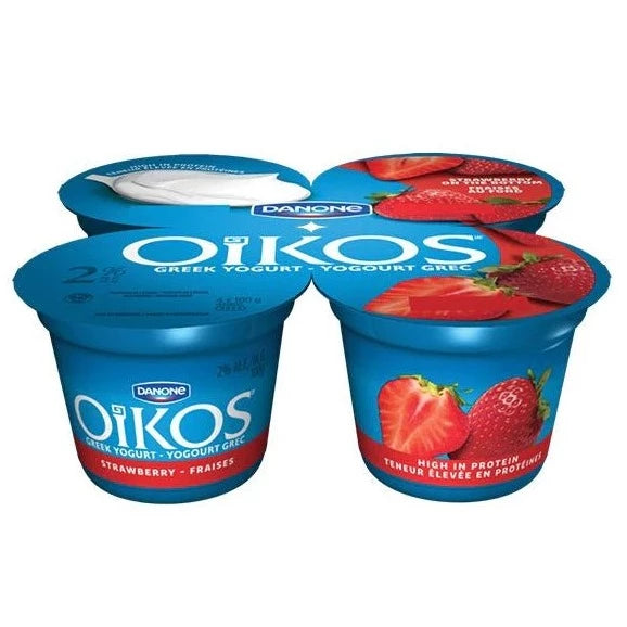 Danone Oikos Strawberry Yogurt 100g x 4