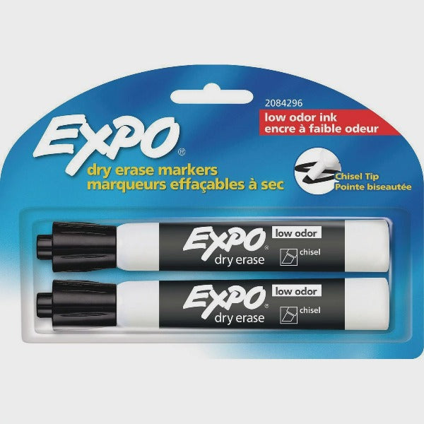 Expo Low odor Chisel Tip Dry Erase Markers Pack of 2