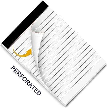 Lined Memo Notepad 4x6 Perforated