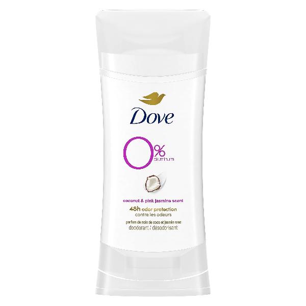 Dove 0% Aluminum Deodorant Coconut & Pink Jasmine Scent 74 g