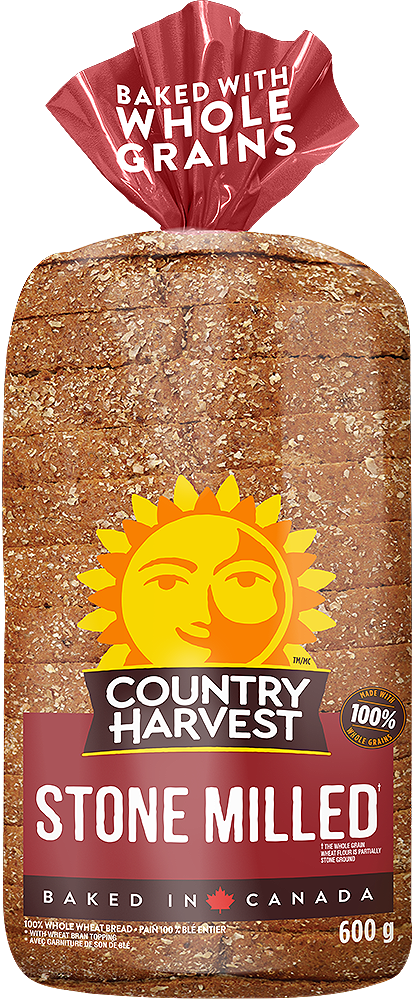 Country Harvest Stone Milled Whole Wheat Bread FROZEN 600g