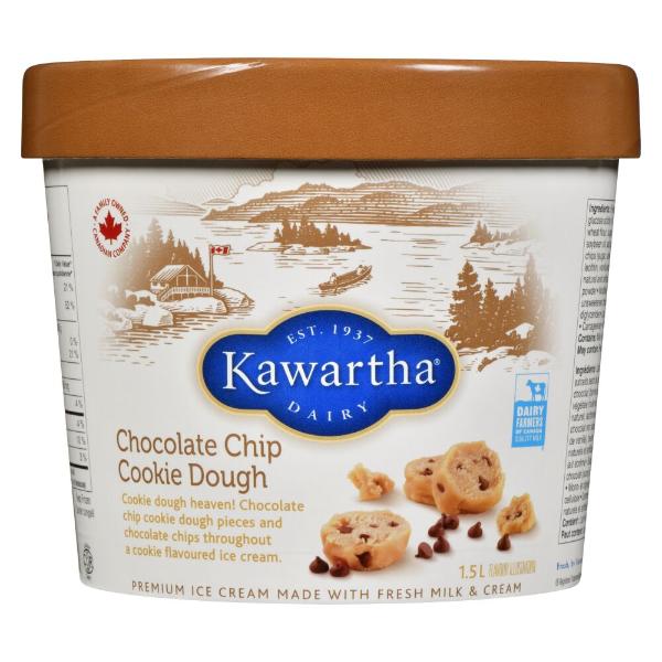 Chocolate Chip Cookie Dough Kawartha ice cream 1.5L