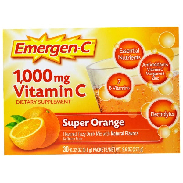Emergen-C Orange Vitamin C 1000MG 30 packets