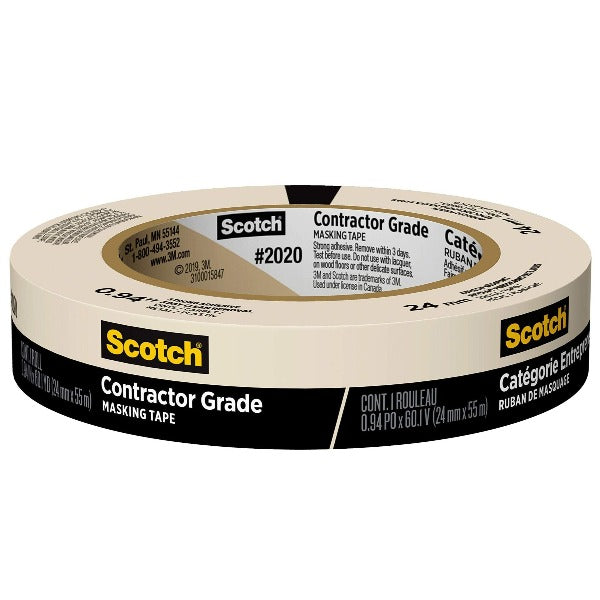 Scotch Contractor Grade Masking Tape .94 x 60yds