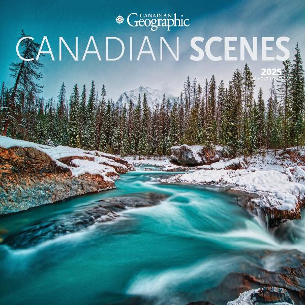 Canadian Geographic 2025 16mth Canadian Scenes Calendar with Mini Calendar