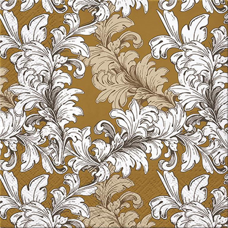 Luncheon Damask Ornament Napkins. Pack of 20