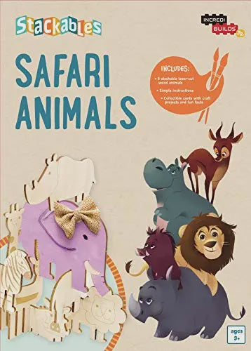 IncrediBuilds Jr. - Stackables: Safari Animals