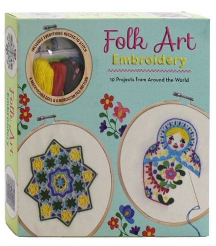 Folk Art Embroidery - 10 Projects from Around the World