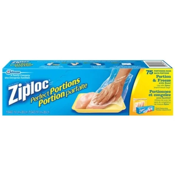Ziploc Perfect Portions Freezer Bags 75ct