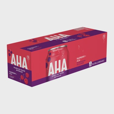 AHA Raspberry Acai Sparkling Water 355ml x 12