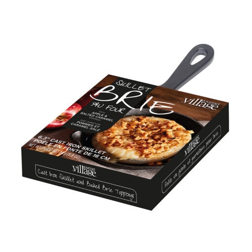 Gourmet Village Apple & Salted Caramel Brie topping Skillet Gift Set