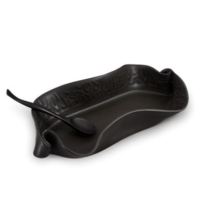 Hilborn Pottery Asparagus Dish, Ebony