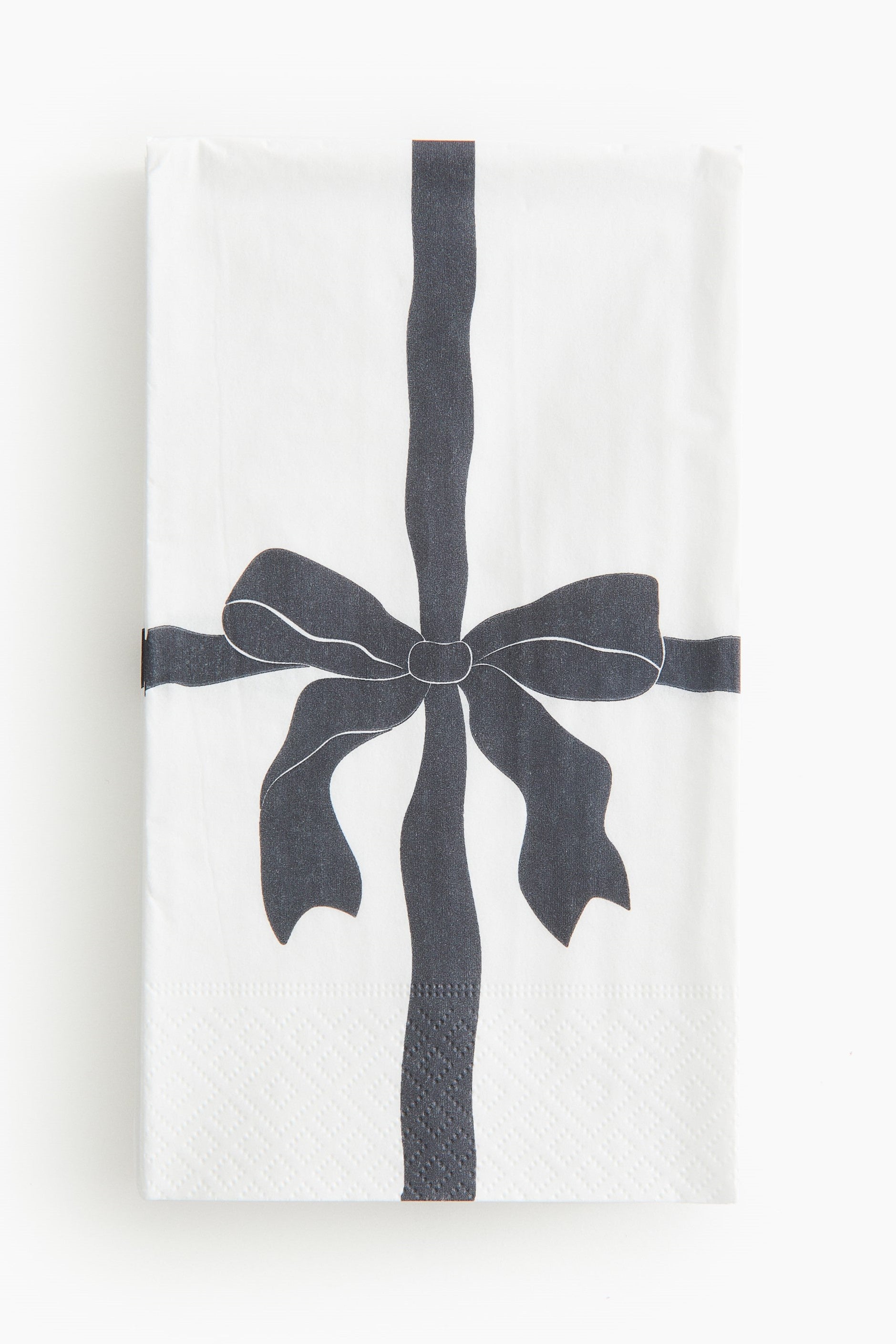 Black Bow Napkin, 15pack