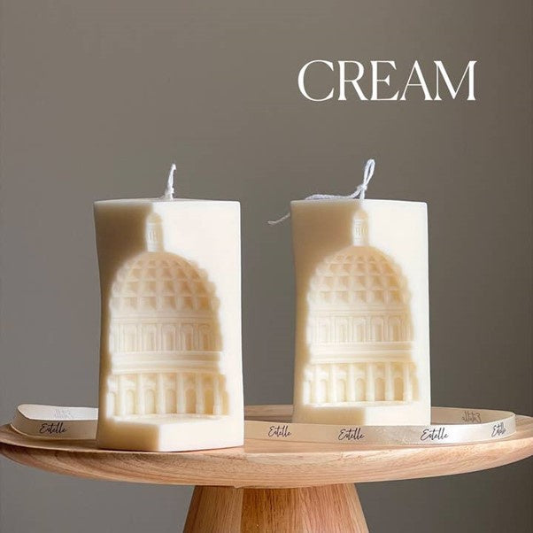 Estelle Studio Capitol Candle, Cream