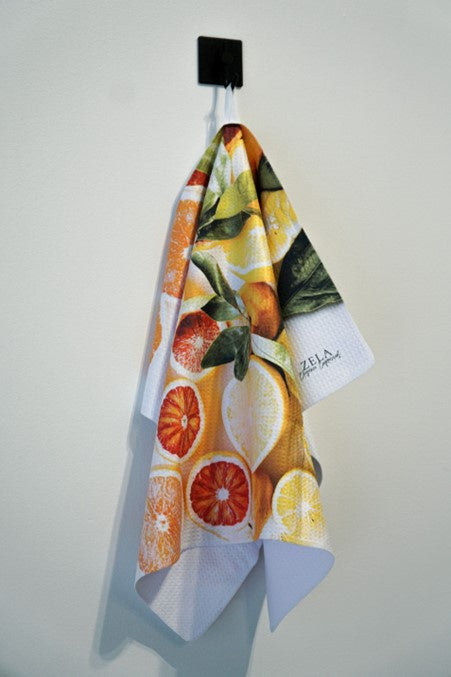 Zela Citrus Waffle Microfiber Dishtowel 45x65cm