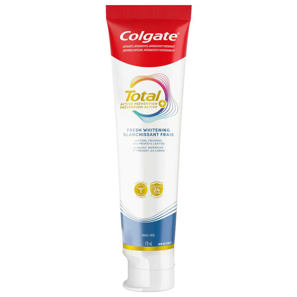 Colgate Total Active Prevention Plus Fresh Whitening Toothpaste 170 ml