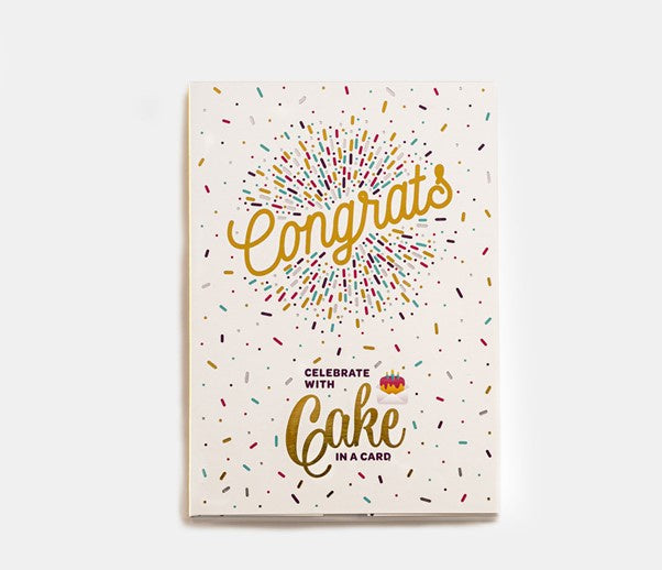 Instacake Card - Congrats, Vanilla Confetti