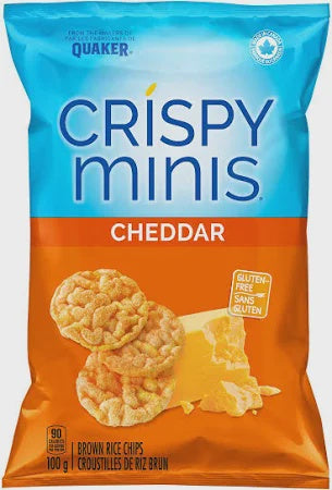 Crispy Mini Rice Chips Cheddar 100g