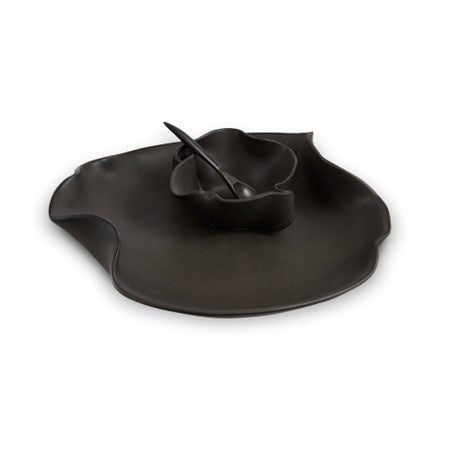 Hilborn Pottery Small Dip Set, Ebony