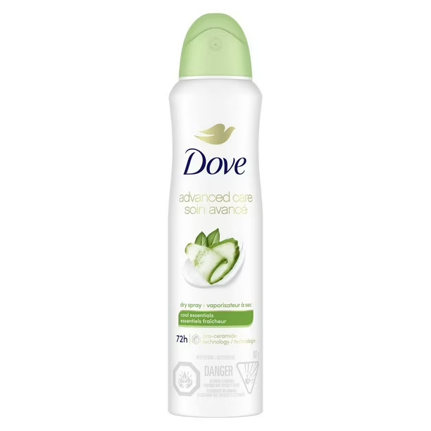 Dove Advanced Care Cool Essentials Dry Spray Antiperspirant, 107 g