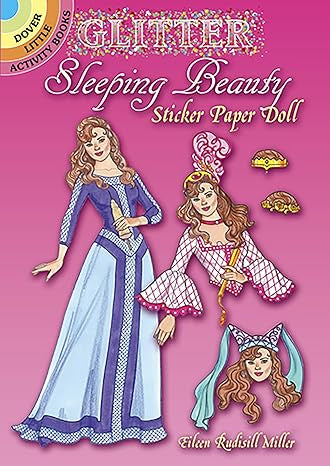 Dover Glitter Sleeping Beauty Sticker Paper Dolln Activity Book