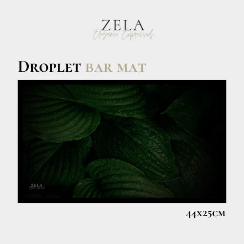 Zela Droplet Bar Mat 44x25cm