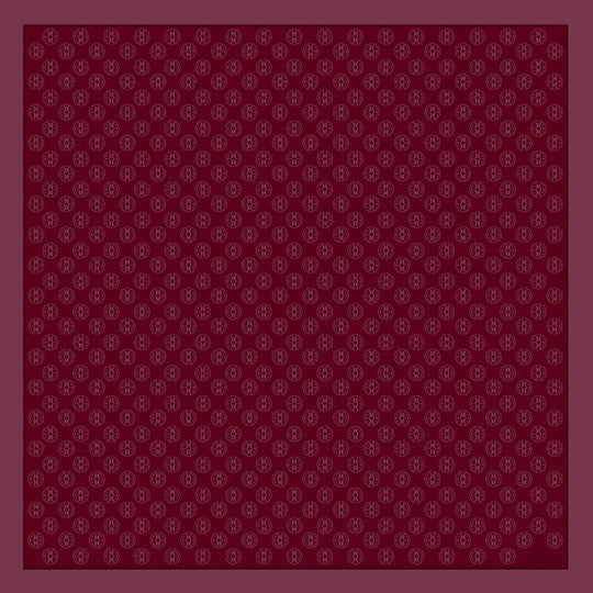Carlos Ferdinand Fringed Monogram Burgundy CF900-12 90cm