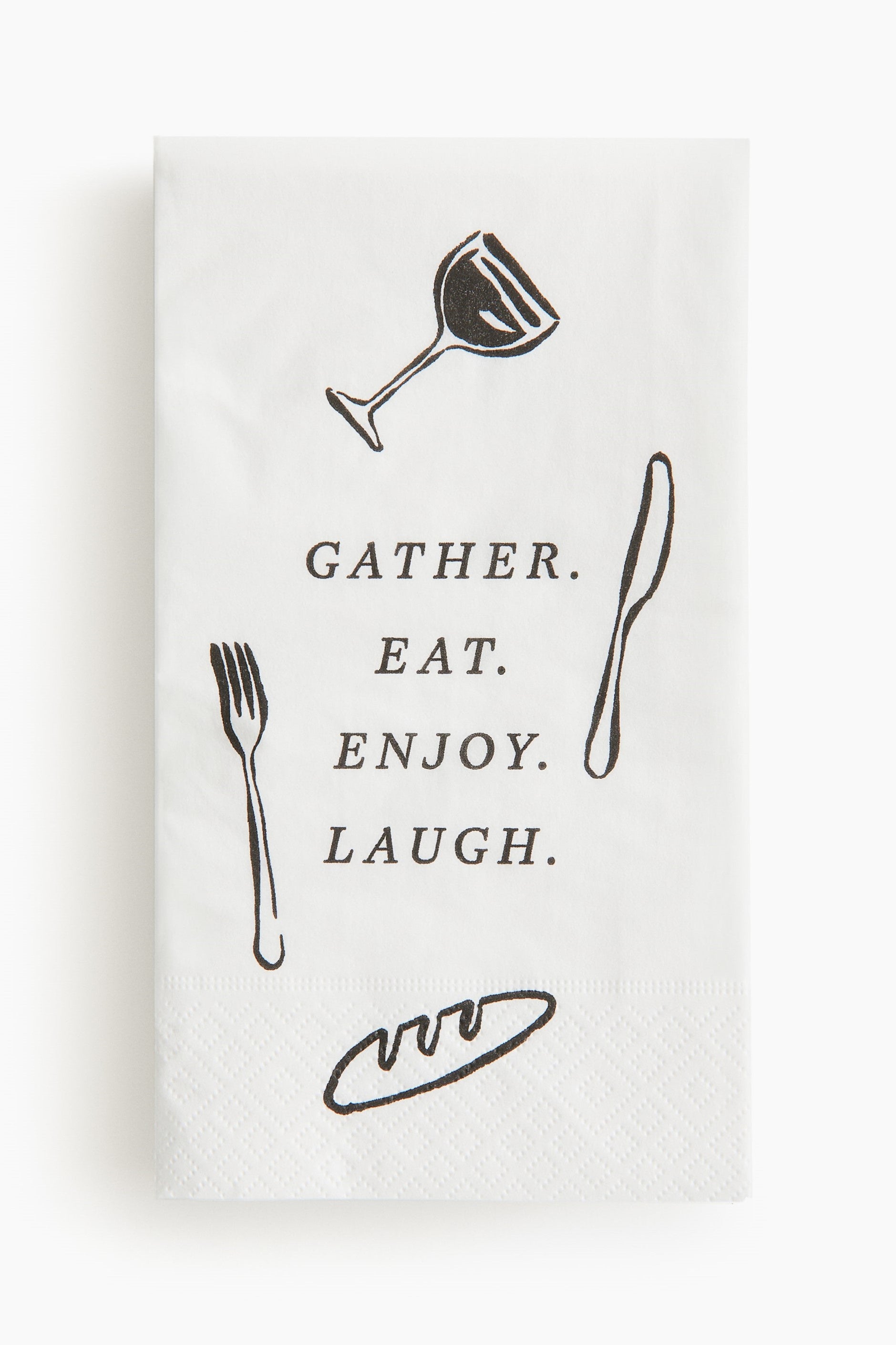 Gather, White paper napkins 15pack