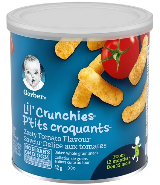 GERBER® LIL’ CRUNCHIES®, Zesty Tomato, Toddler Snacks 42 g