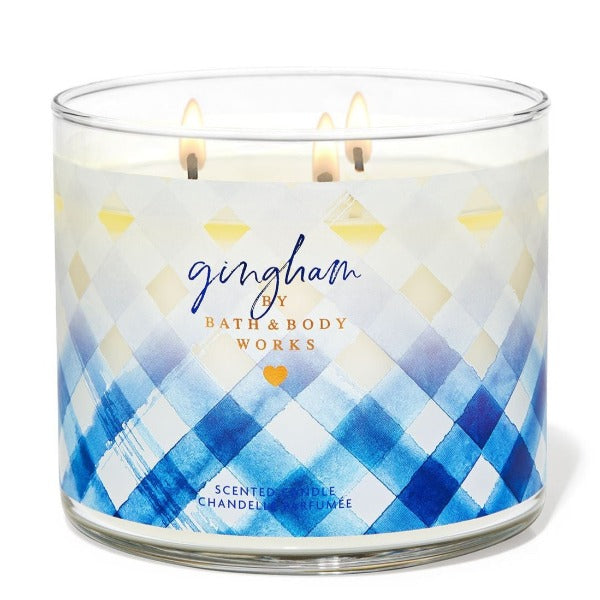 Bath & Body Works Gingham 14.5oz 3 Wick Candle