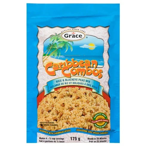 Grace Caribbean Combos Rice & Blackeye Peas Mix 175g