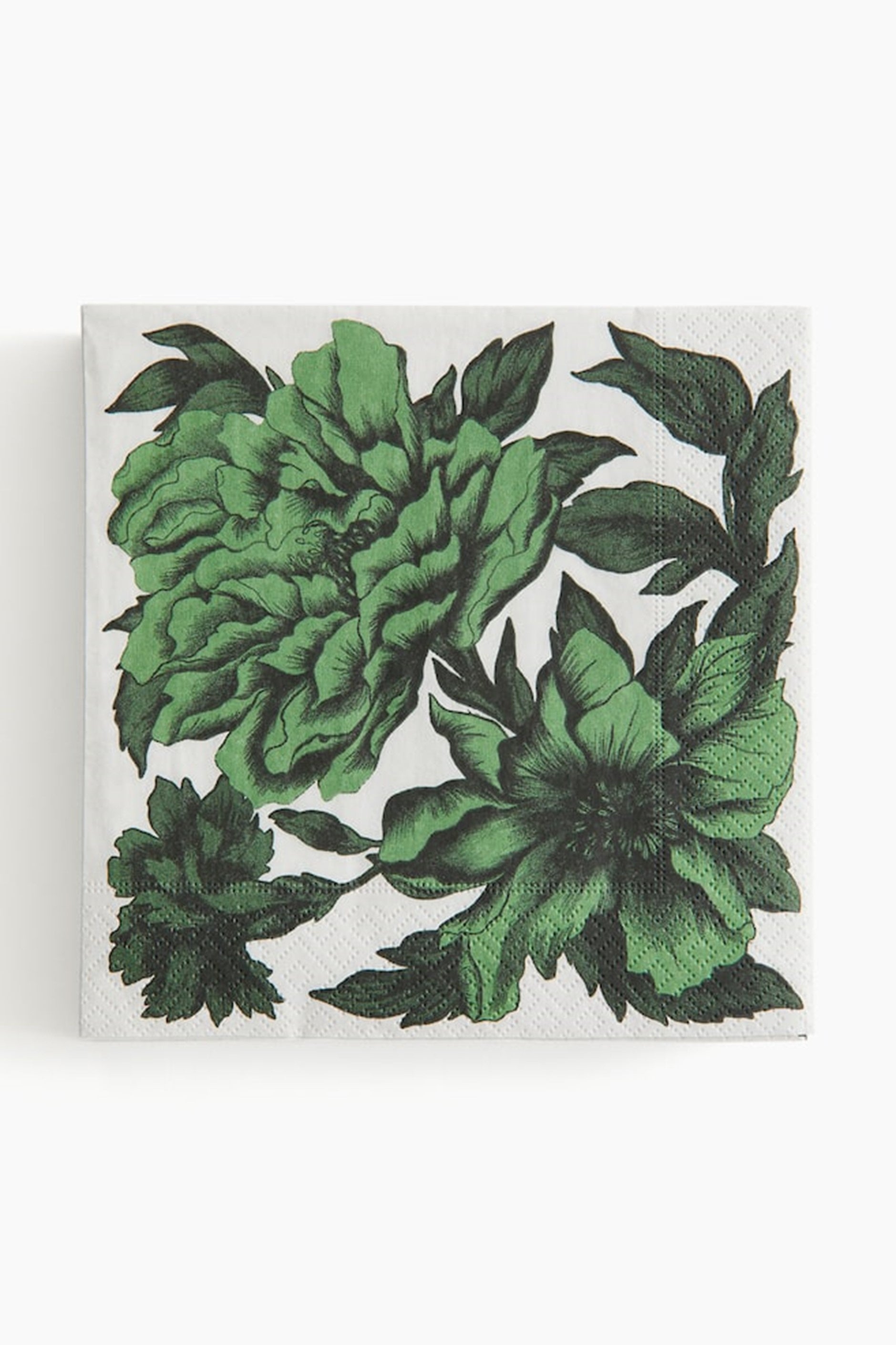 Green Floral, paper napkin 20pack