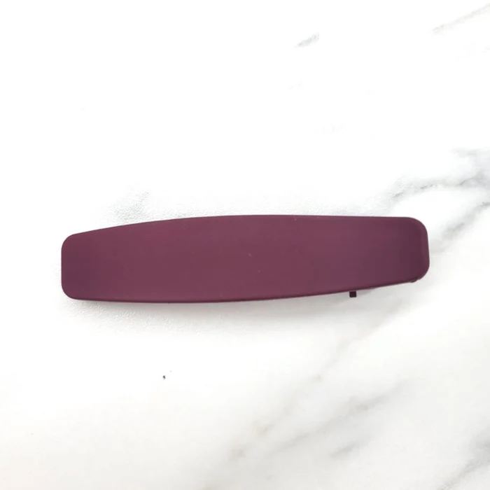 Matte finish Alligator Clips Solid - Burgundy - HC249