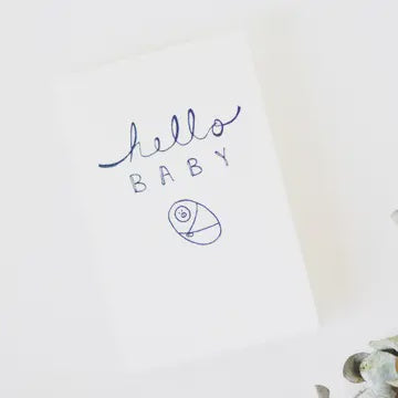 Greeting Card with Envelope - Hello Baby