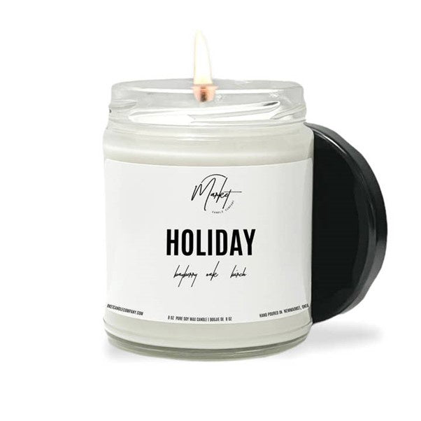 Market Candle Company Holiday Winter White Soy Candle 8oz